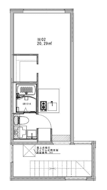 クレドコート西荻窪 302 間取り図