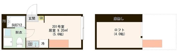 ハーモニーテラス若宮Ⅵ 201