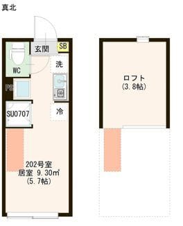 ハーモニーテラス若宮Ⅵ 202