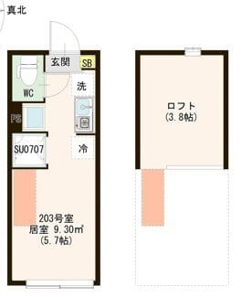 ハーモニーテラス若宮Ⅵ 203