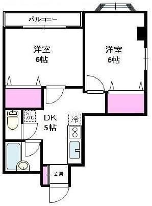 YMO弦巻 201 間取り図