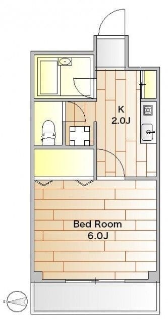 YMO弦巻 206 間取り図