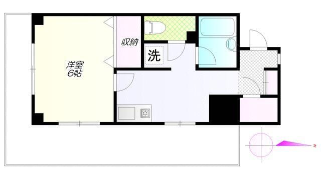 YMO弦巻 306 間取り図