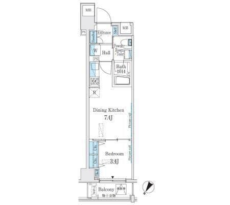 Buena Vista代々木 502 間取り図