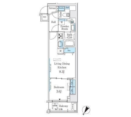 Buena Vista代々木 701 間取り図
