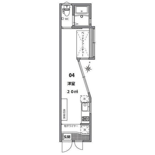 グランエッグス渋谷笹塚 04 間取り図