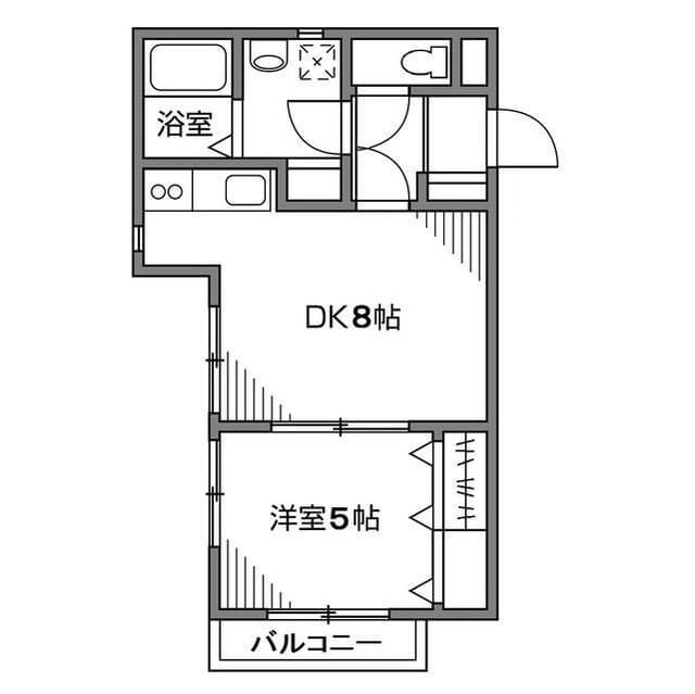 メゾンドピネド 201 間取り図