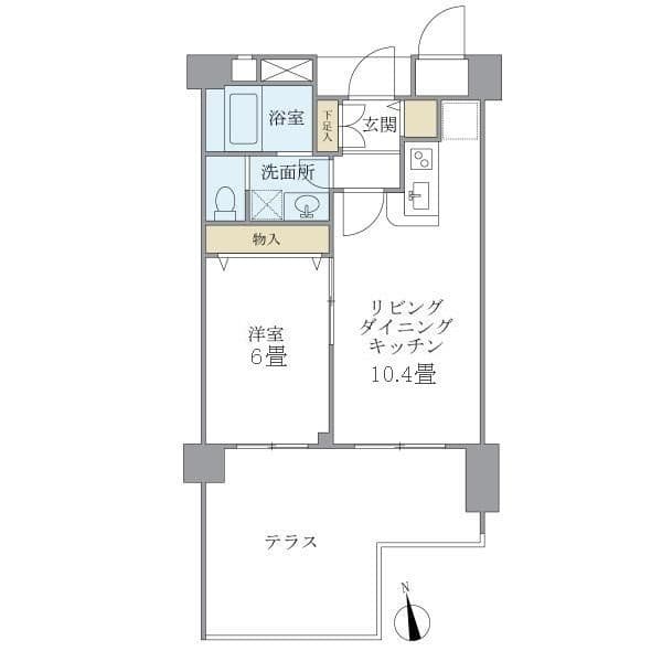 プレミアコンフォート西荻窪 112 間取り図