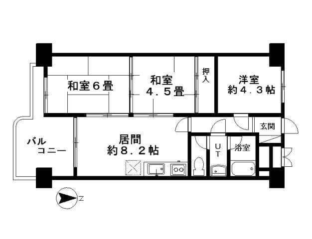 トキワパレス 7F 間取り図