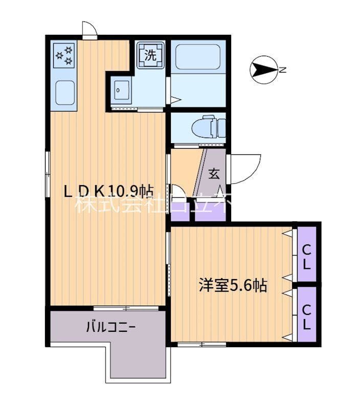 アステイオンヴィラ 402 間取り図