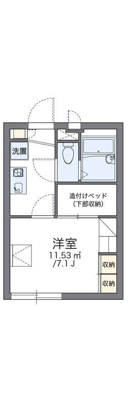 レオパレスフレイア 202 間取り図