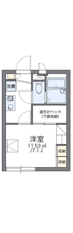 レオパレスフレイア 203 間取り図
