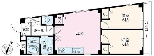 千早ビル 401 間取り図