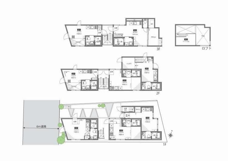 千歳烏山ヴィレッジN 302 間取り図