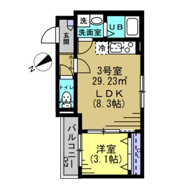 DK新松戸Ⅰ 103 間取り図