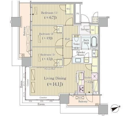 Brillia Towers目黒 サウスレジデンス 2407