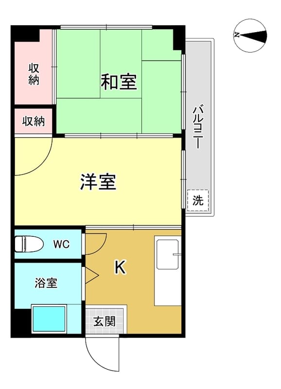 豊田ハイツ 201 間取り図