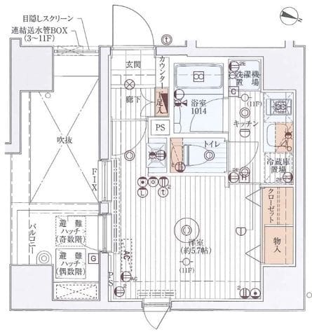 ブライズ森下リベラ 903 間取り図
