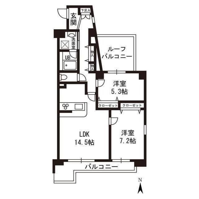 サンジェームス 703 間取り図