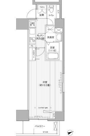 アクシス池袋 1005 間取り図