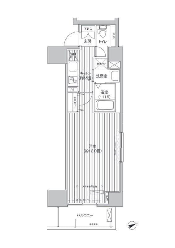 アクシス池袋 905 間取り図
