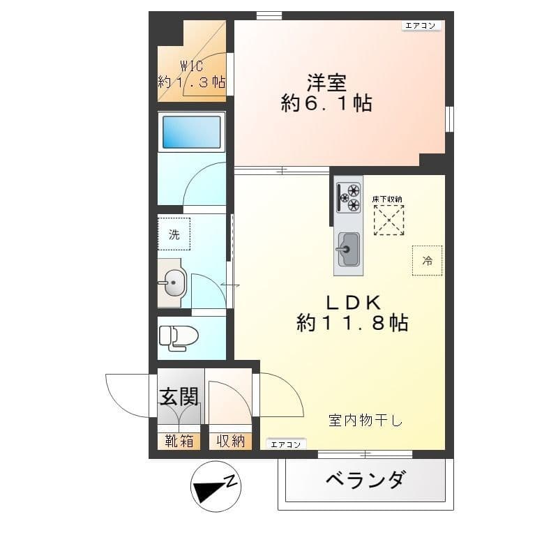 PEONY NOGATA 102 間取り図