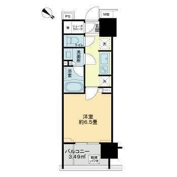 ライオンズ横濱関内レジデンス 0505 間取り図