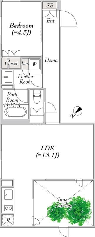 ポラスト代々木 103 間取り図