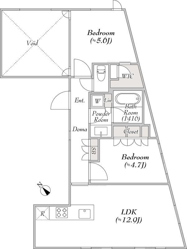 ポラスト代々木 301 間取り図