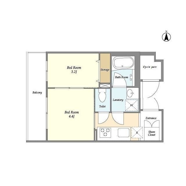 ドゥーエ大鳥居WEST 204