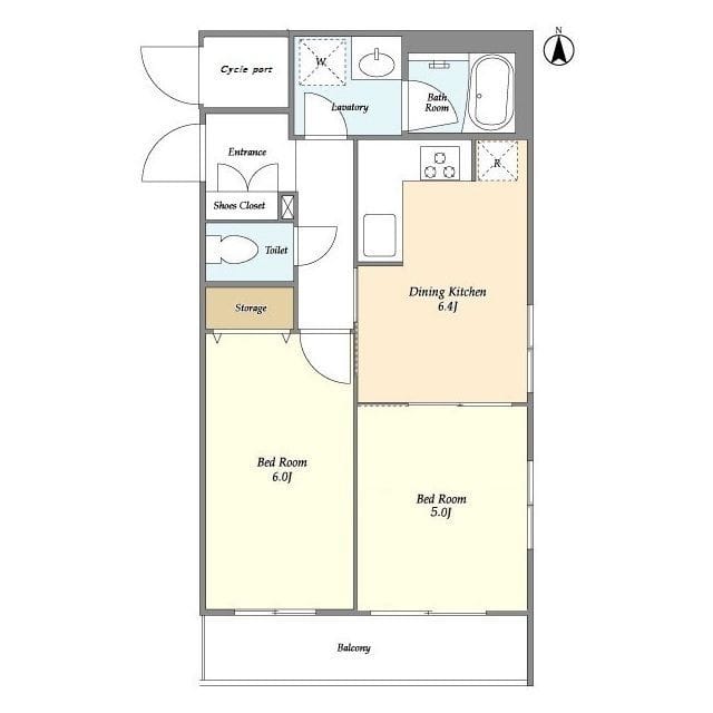 ドゥーエ大鳥居WEST 301