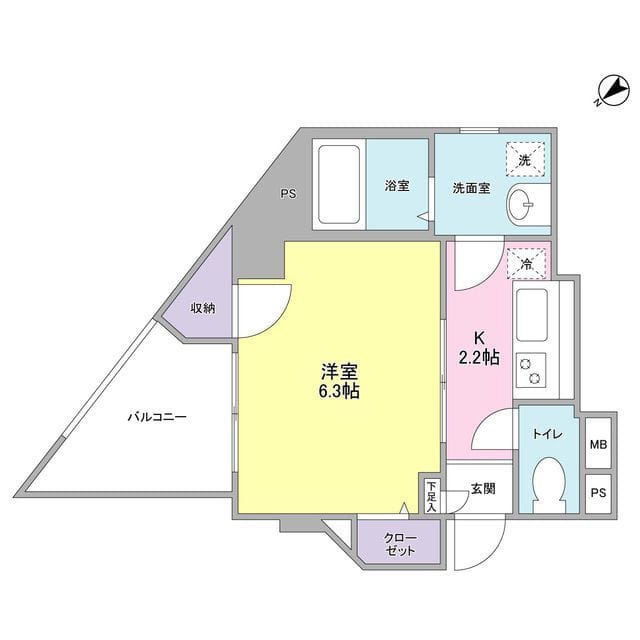 ペルソンボヌール(Personnes Bonheur) 603 間取り図