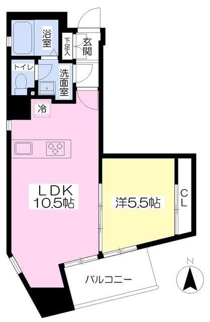 メゾン・ド・牛込 1002 間取り図