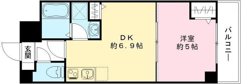 レピュア住吉レジデンス 202 間取り図