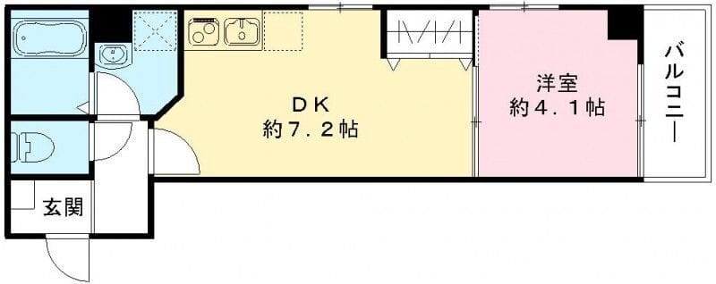 レピュア住吉レジデンス 401 間取り図