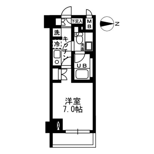 ウィスティリア高津 0213 間取り図