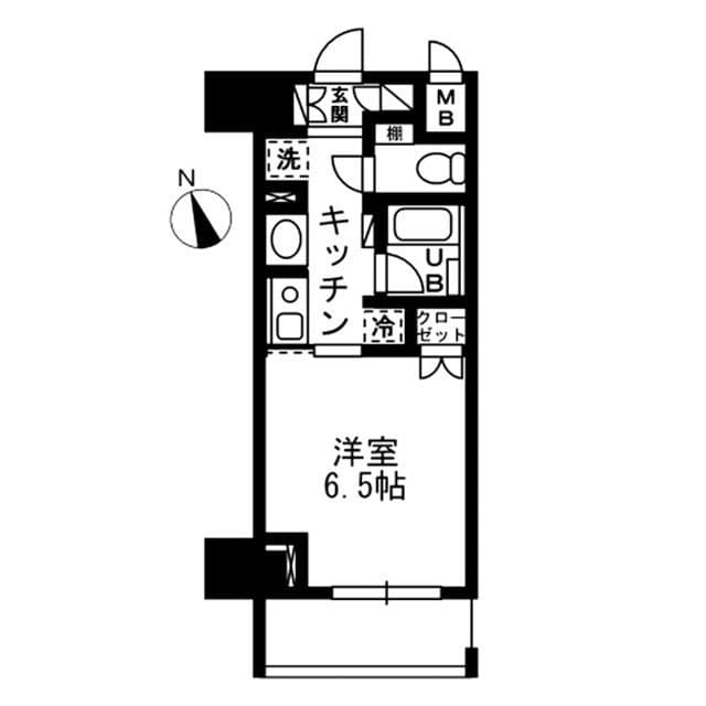 ウィスティリア高津 0407 間取り図
