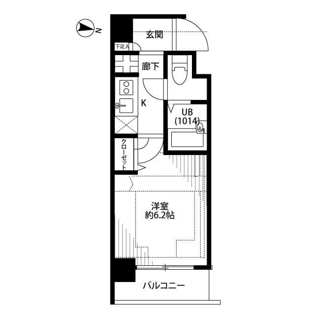 プレール・ドゥーク馬込駅前 401 間取り図