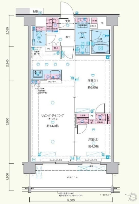 ジェノヴィア隅田川イーストスカイガーデン 608