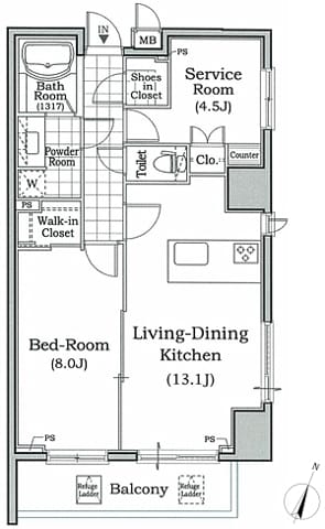 レジディア文京本駒込 1305