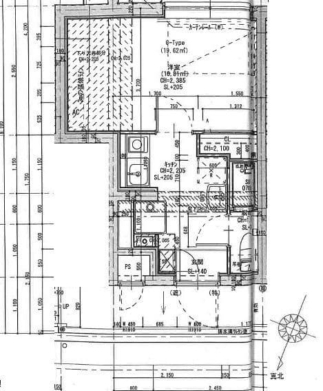 THE ROOM'S西大井 101 間取り図