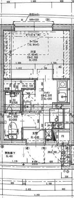 THE ROOM'S西大井 102 間取り図