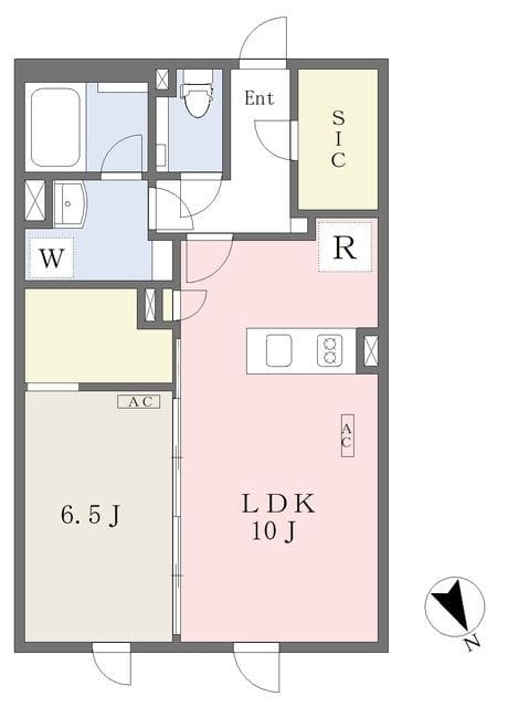Reve Residence 学芸大学 201 間取り図