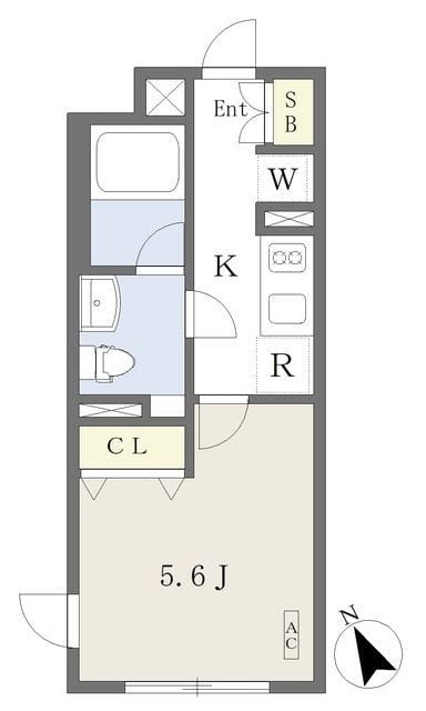 Reve Residence 学芸大学 203 間取り図