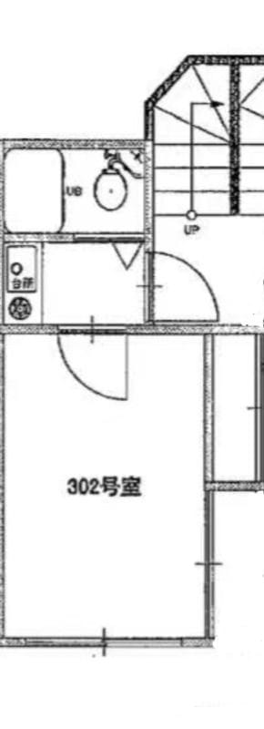 コムレット新宿 302 間取り図