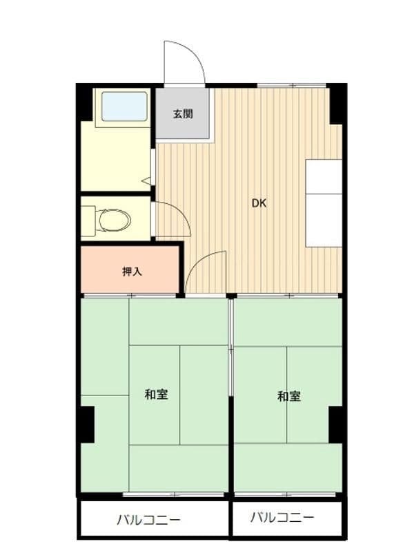 第一ななコーポ 204 間取り図