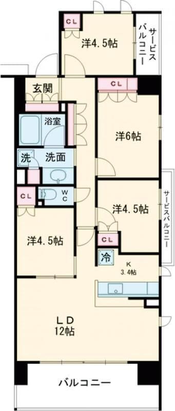 ソライエ葛飾小菅 323 間取り図