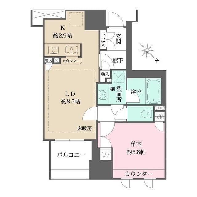 ファミール東銀座グランスイートタワー 1005