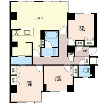 グリーンホームズ1 0504 間取り図