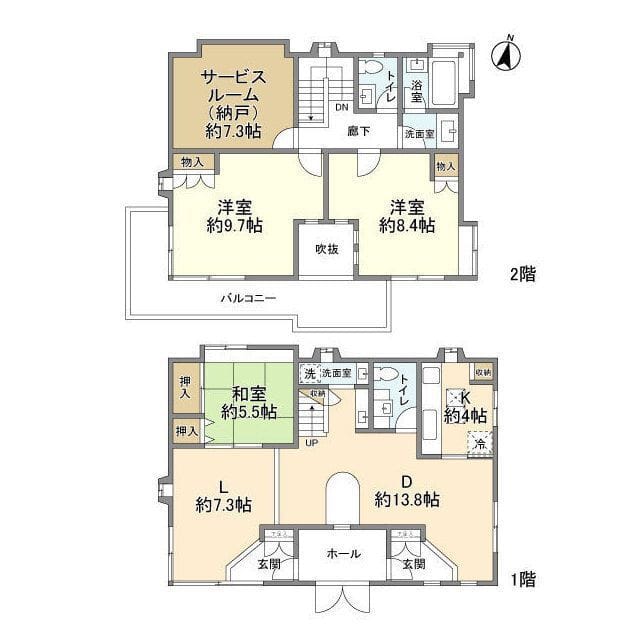 荏田西5丁目貸家 21万円/入力なし/なし 間取り図